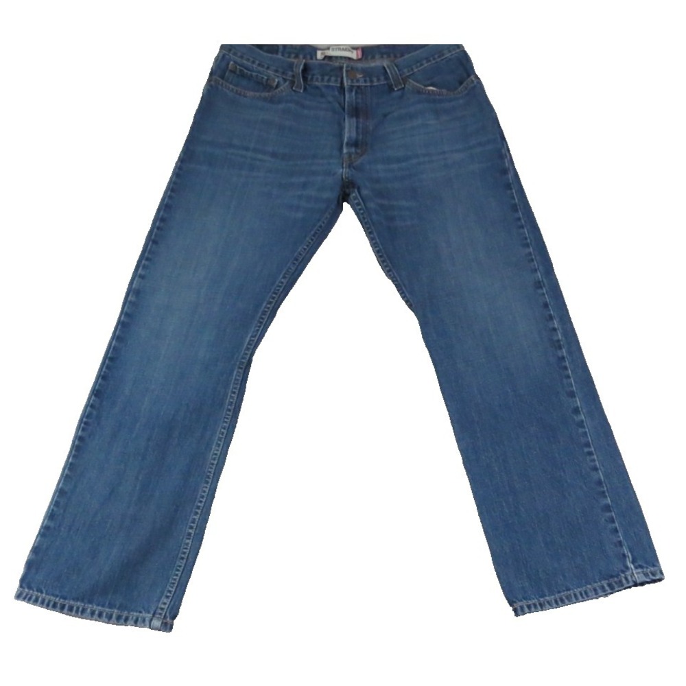 VTG Levis 514 Jeans‎ Mens 38x32 Slim Straight Blue Cotton Denim Casual Pants